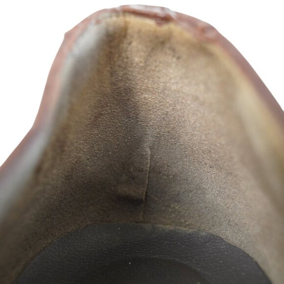 Alberto Moretti Womens‎ Brown Italian Leather Lace-Up Heeled Oxfords Size 9 - Picture 9 of 10